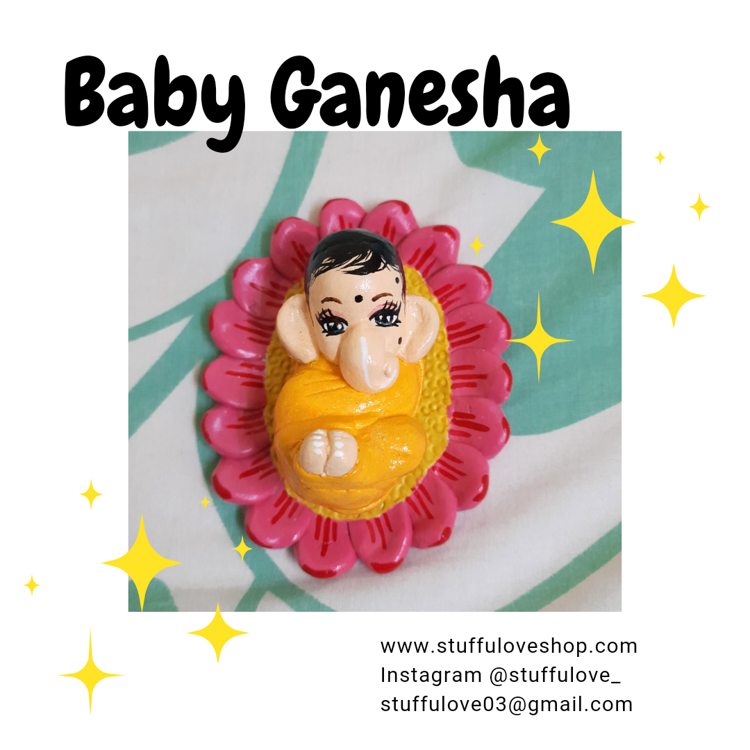 Baby Ganesha in Lotus