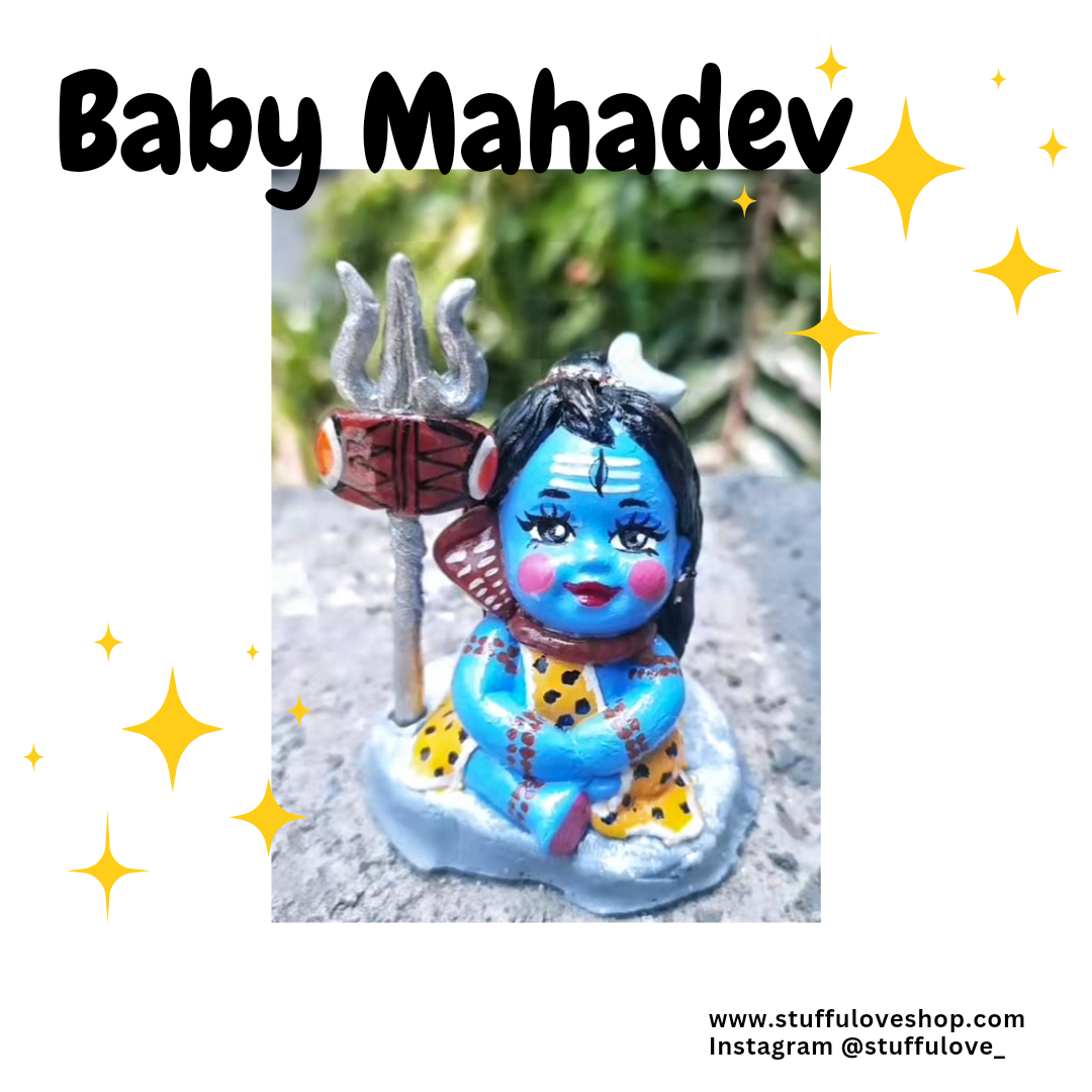 Cute Baby Mahadev Indian Collectible Gift