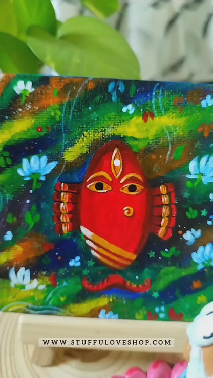 Devi Linga Bhairavi Canvas Painting