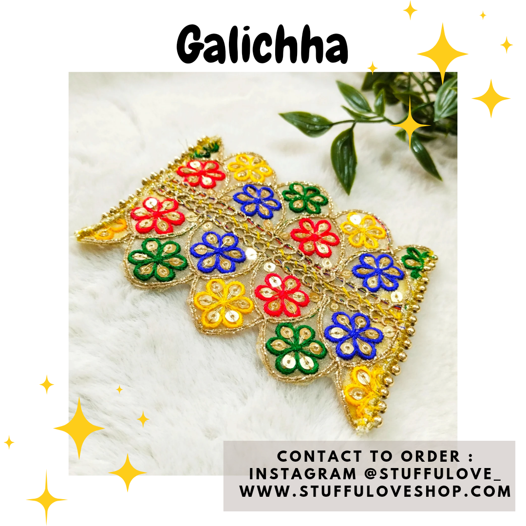 Handmade Galichha Miniature Carpet Aasan Mat base for idols