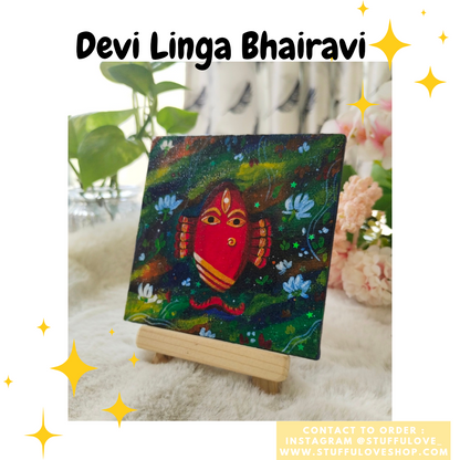 Devi Linga Bhairavi Canvas Painting